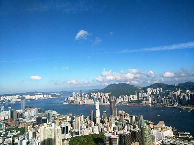  天际100香港观景台俯瞰无敌海景