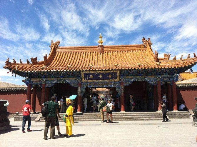 下午到大召寺,这是一座藏传佛教寺院