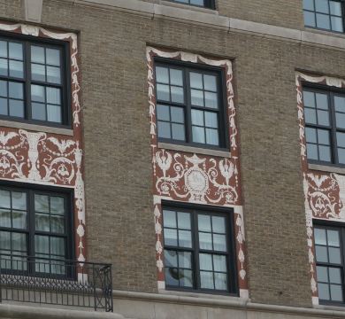 外墙窗框精美装饰花纹